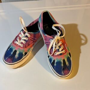 Vans Tie-Dye Low-Top Sneakers in Pink, Blue, Green